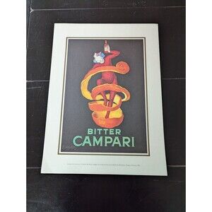 Bitter Campari Leonetto Cappiello  Advertising Poster Card Stock Appro 12"X 16"